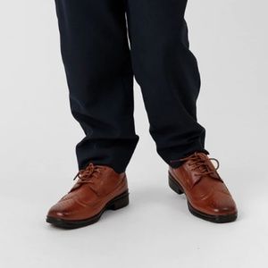 BRAND NEW! Kids size 7 Brown Wing Tip Shoes